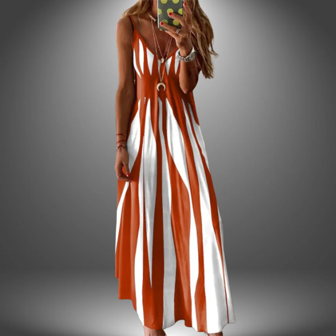 Angela | Langes, lässiges, handgefertigtes Kleid - Image 3