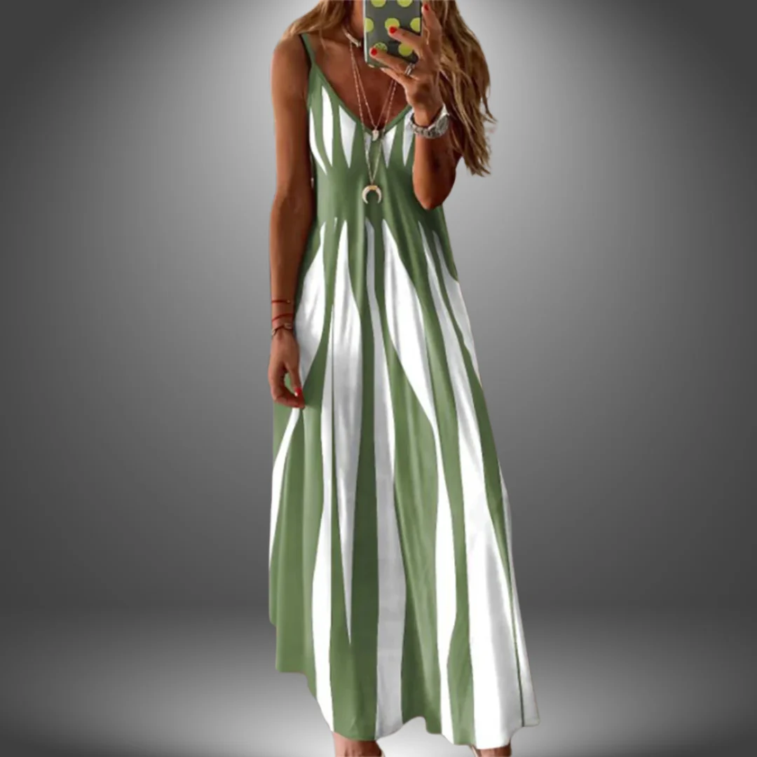 Angela | Langes, lässiges, handgefertigtes Kleid - Image 4