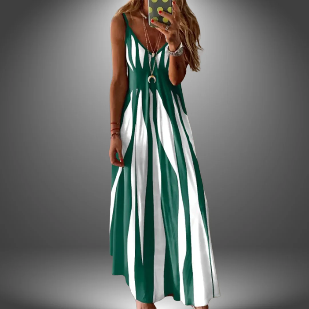 Angela | Langes, lässiges, handgefertigtes Kleid - Image 5