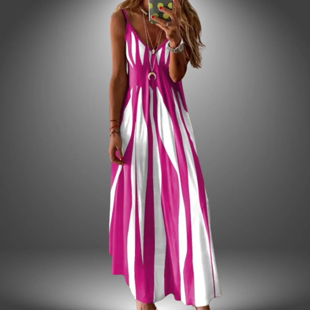Angela | Langes, lässiges, handgefertigtes Kleid - Image 6