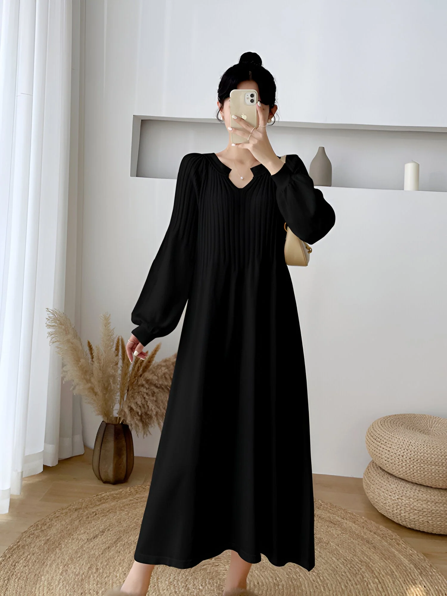 Angelika | Bequeme Eleganz: Müheloses Strickkleid für Herbst & Winter - Image 6