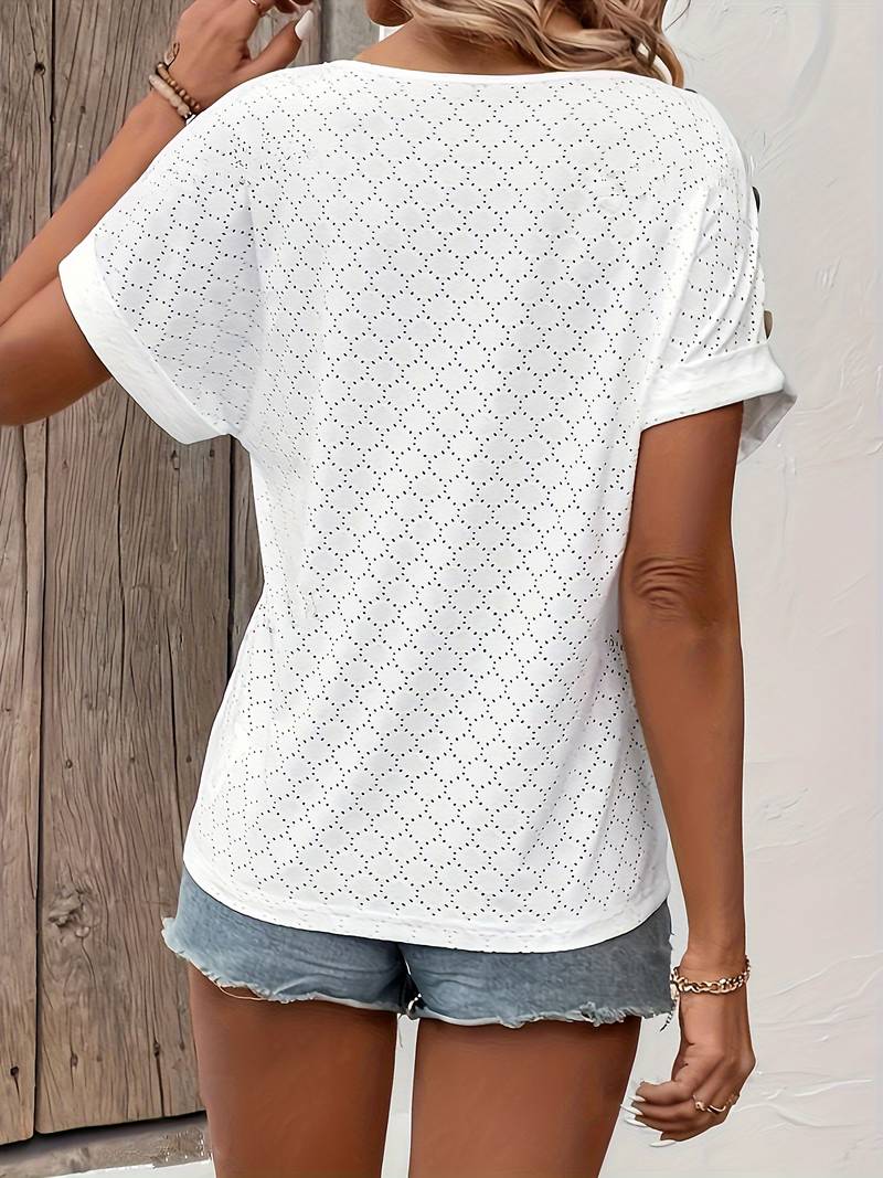 Angelika | Elegantes V Neck Top - Image 2