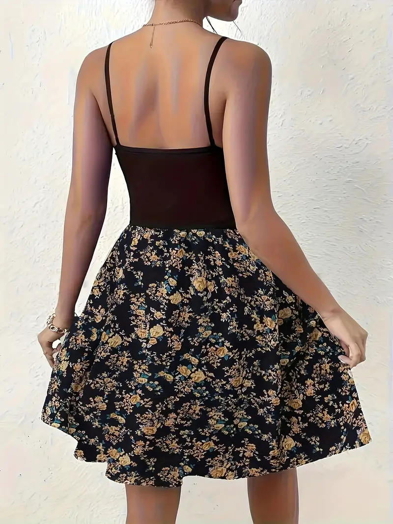 Aniella – Blumen-Camisole-Kleid