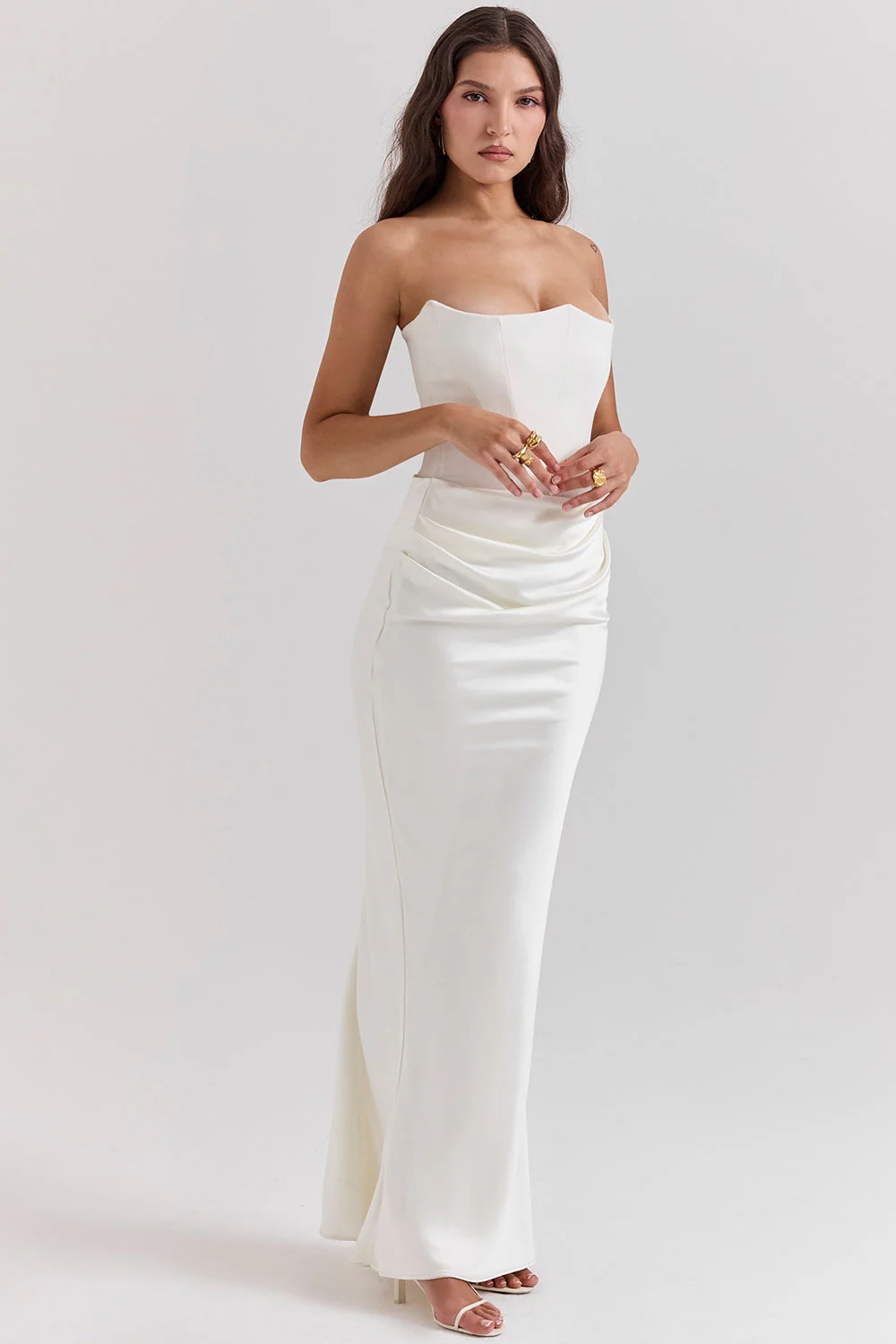 ANIKA I SCHULTERFREIES KLEID - Image 5