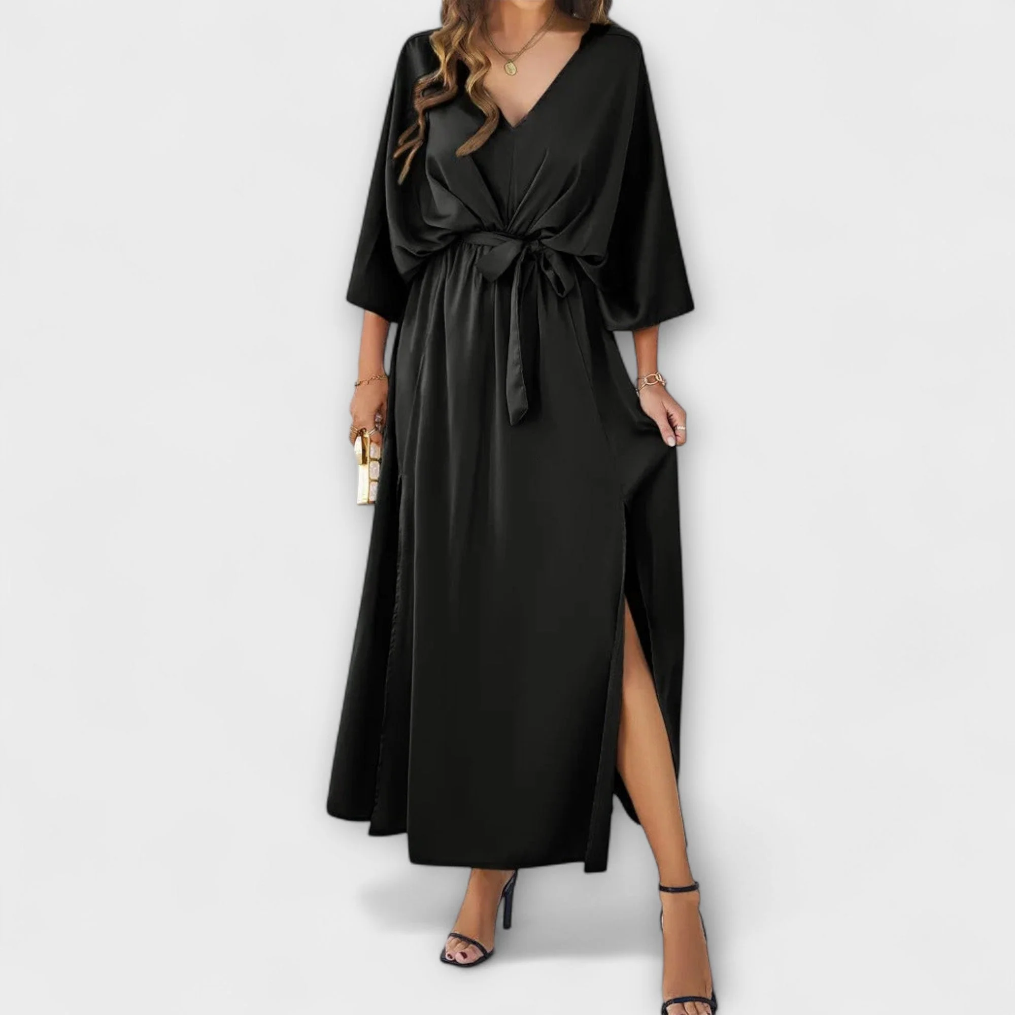 Anina – Fließendes Kleid mit Bindetail - Image 3