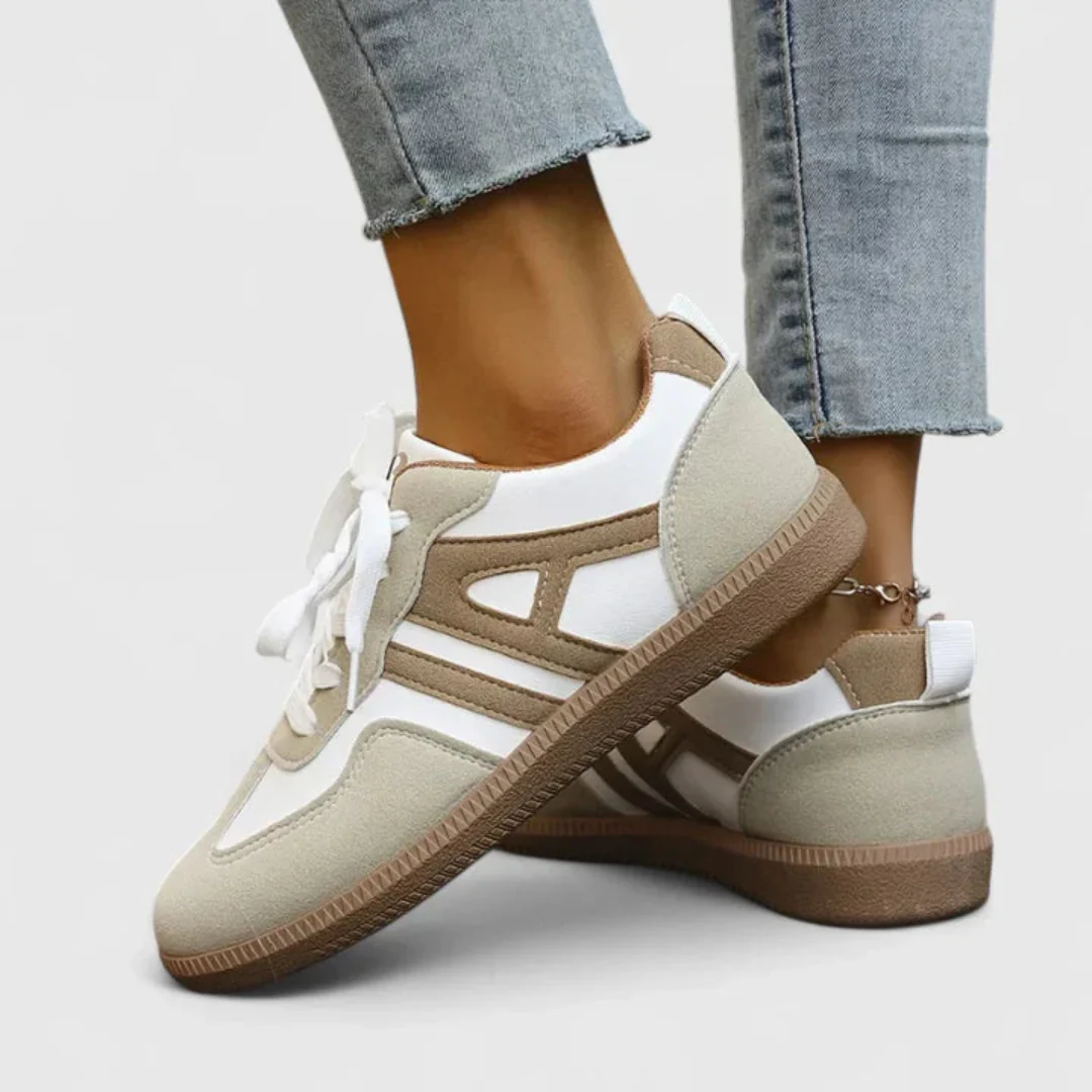 Anja | Damen Retro Schnür Sneakers - Image 2