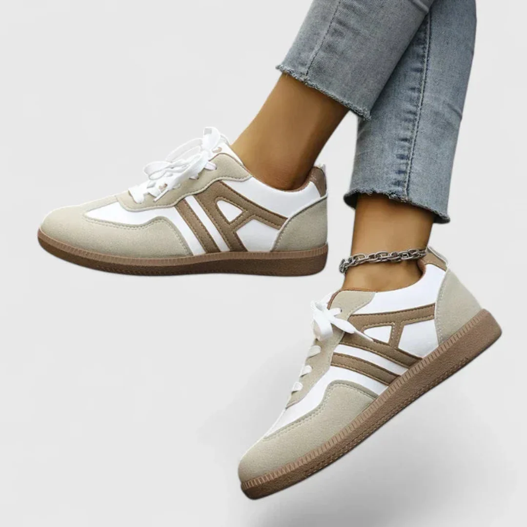 Anja | Damen Retro Schnür Sneakers - Image 3