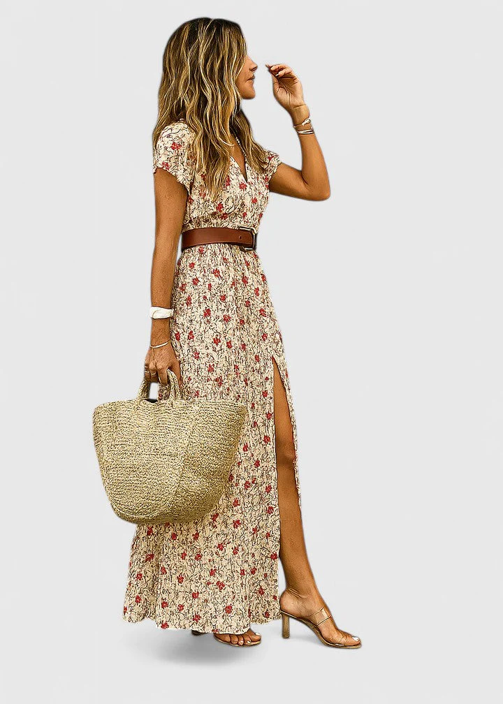 Anke Damen Lässiges Boho-Maxikleid mit V-Ausschnitt - Image 2