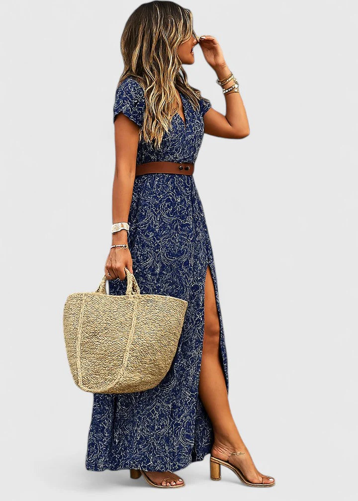 Anke Damen Lässiges Boho-Maxikleid mit V-Ausschnitt - Image 3