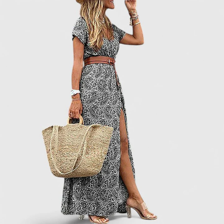 Anke Damen Lässiges Boho-Maxikleid mit V-Ausschnitt - Image 4