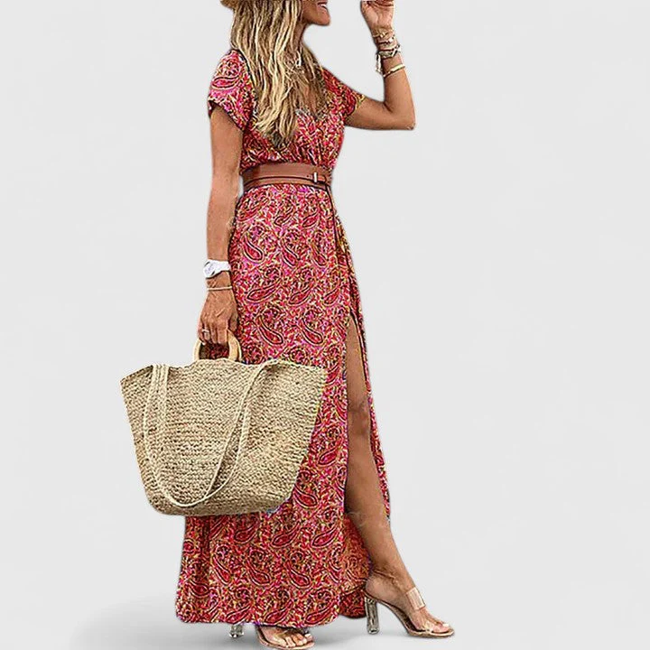 Anke Damen Lässiges Boho-Maxikleid mit V-Ausschnitt - Image 5