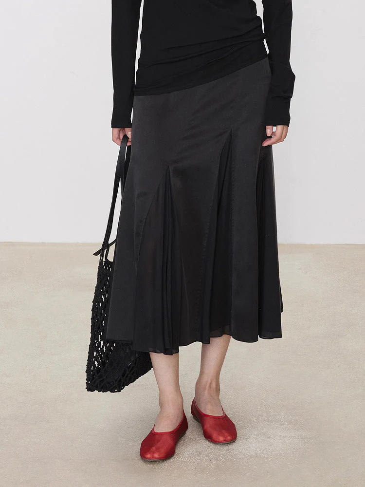 Annabelle- Damen eleganter Plisseerock mit fließendem Schnitt - Image 3