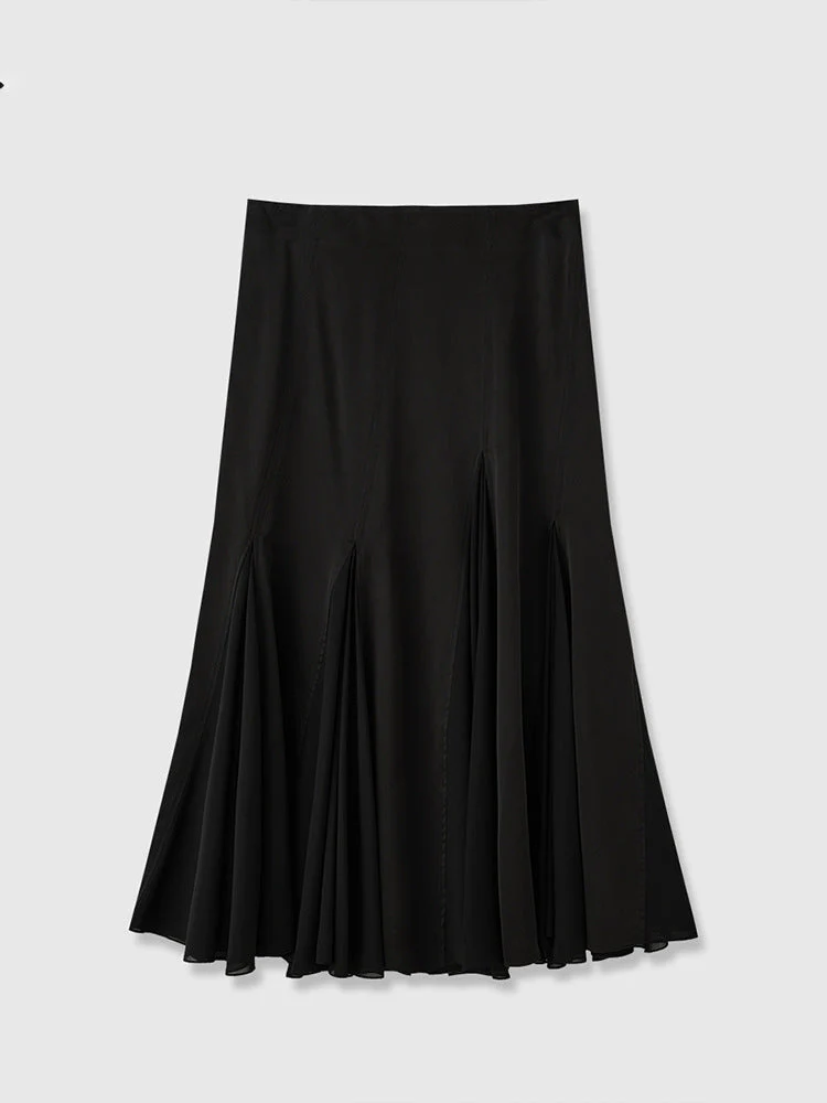 Annabelle- Damen eleganter Plisseerock mit fließendem Schnitt - Image 4