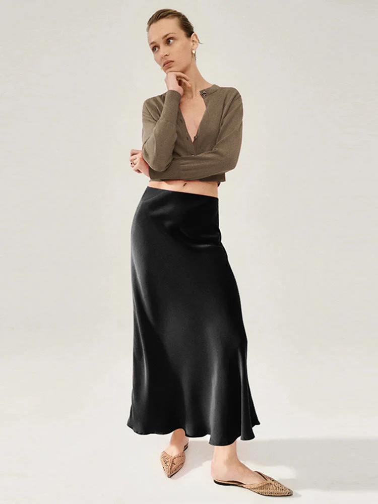 Anneliese- Damen eleganter Midirock Stoff mit schickem Schnitt - Image 5