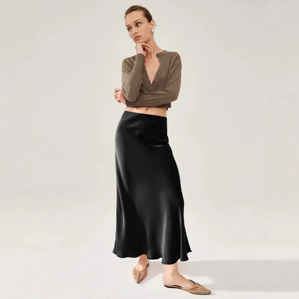 Anneliese- Damen eleganter Midirock Stoff mit schickem Schnitt - Image 6