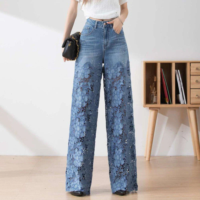 Annelore™ Schicke Spitzen-Jeans - Image 4