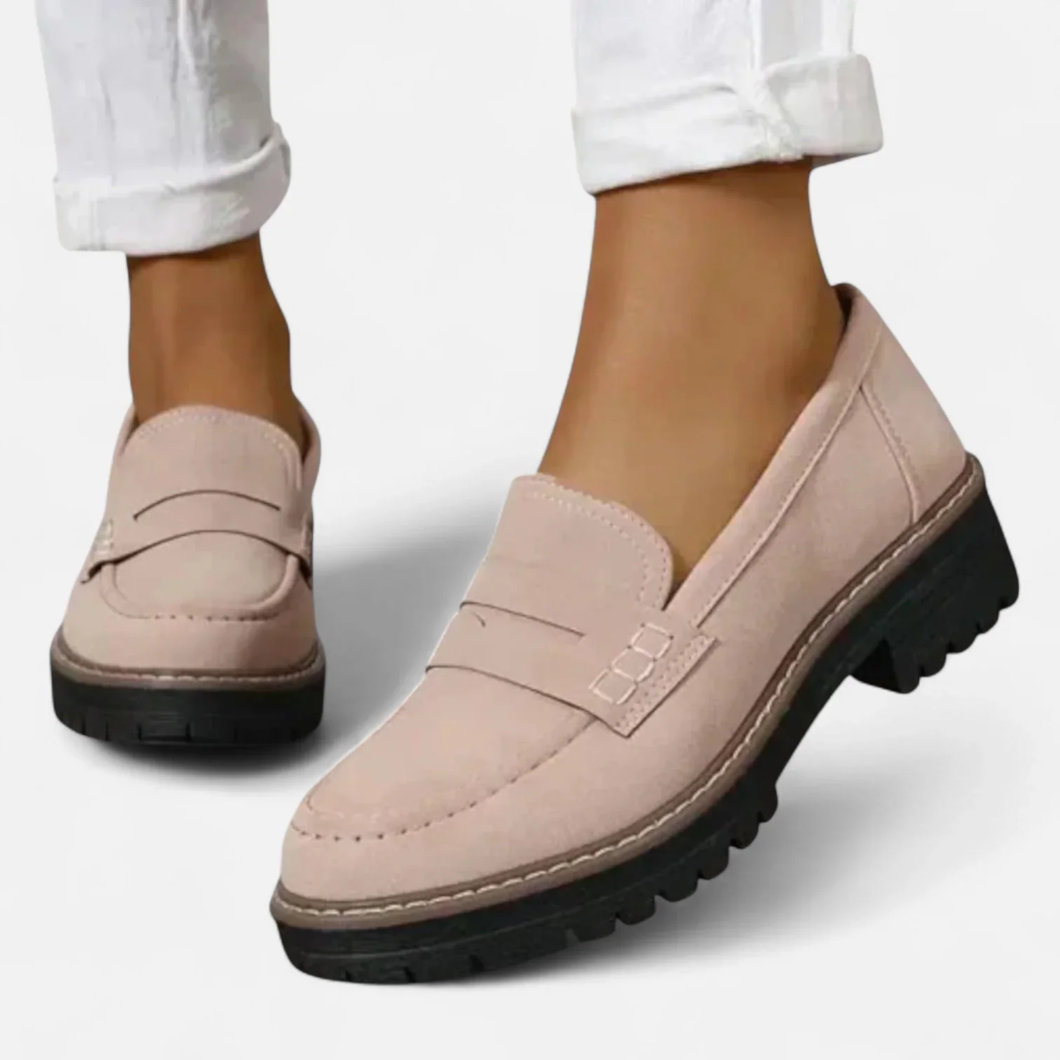 Annika Damen Klassische Loafer mit Markanter Sohle - Image 2