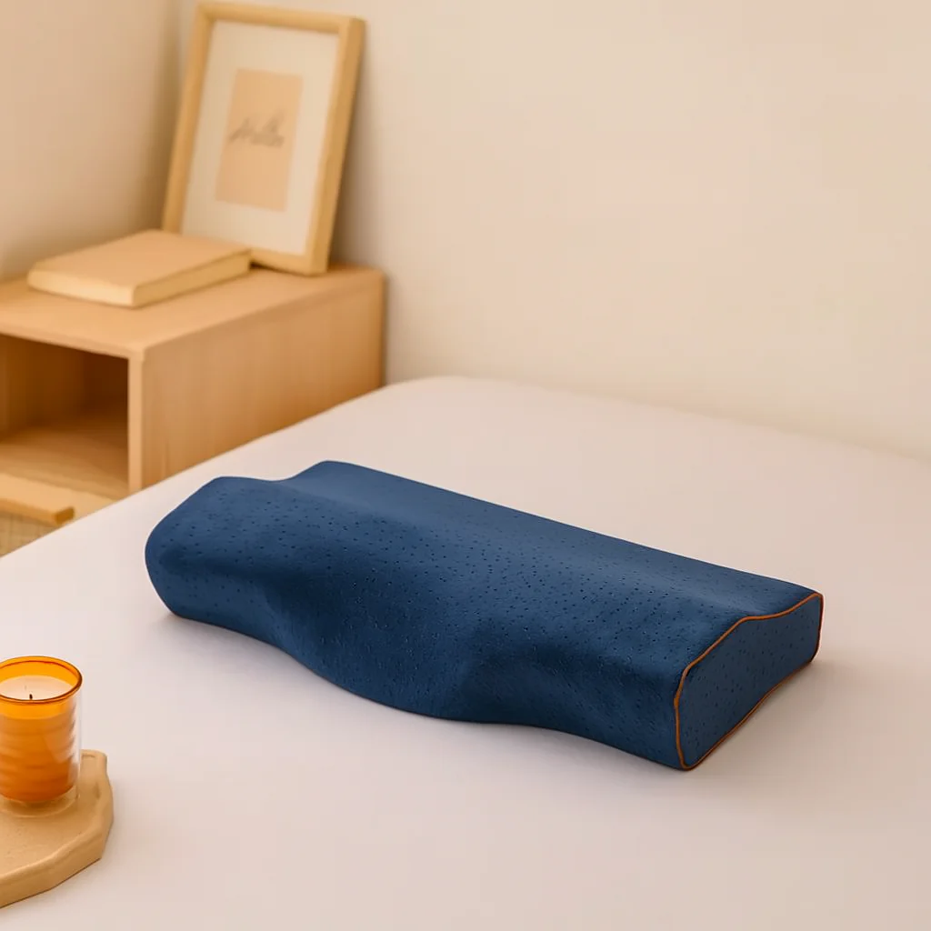 Anti-Schnarch-Schlafkissen – Ergonomisches orthopädisches Kissen zur Linderung von Schnarchen und für bessere Atmung - Image 2