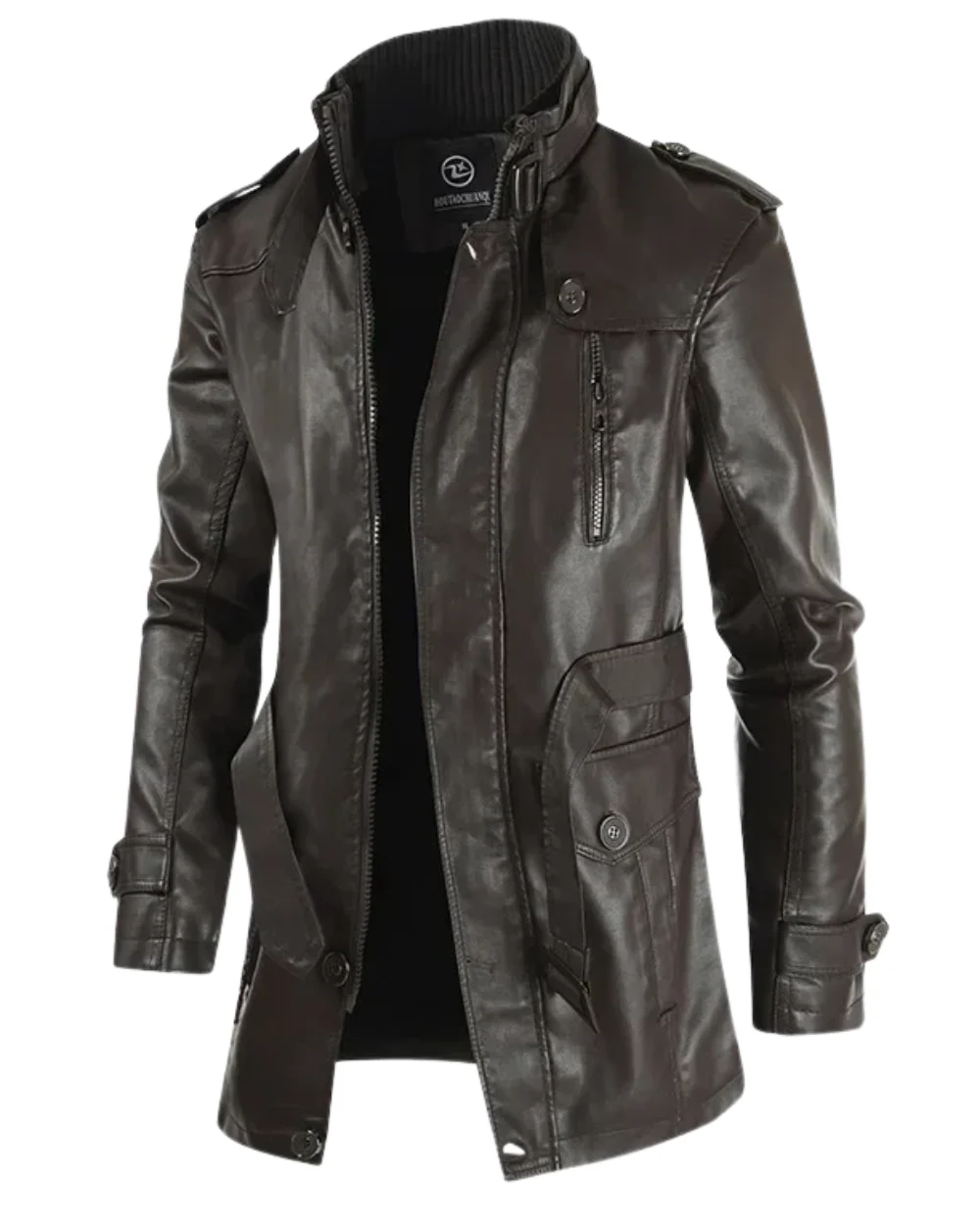 Anton® | Elegante lange Motorradjacke aus Leder - Image 8
