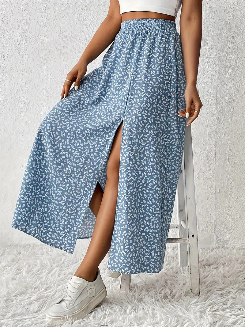 Aori – Elegante Maxiröcke mit hohem Bund und Blumenmuster - Image 2