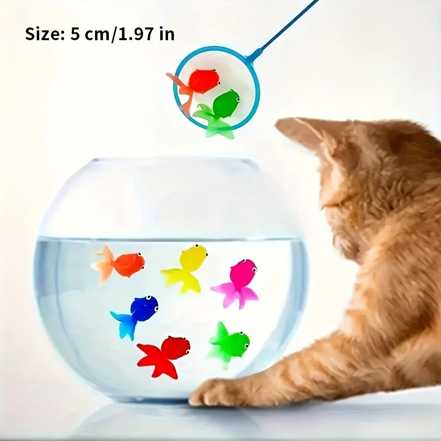 AquaFin | Schwimmende Gummifische als Badespielzeug-Set – 12er-Pack für Wasserspaß bei Kleinkindern - Image 3