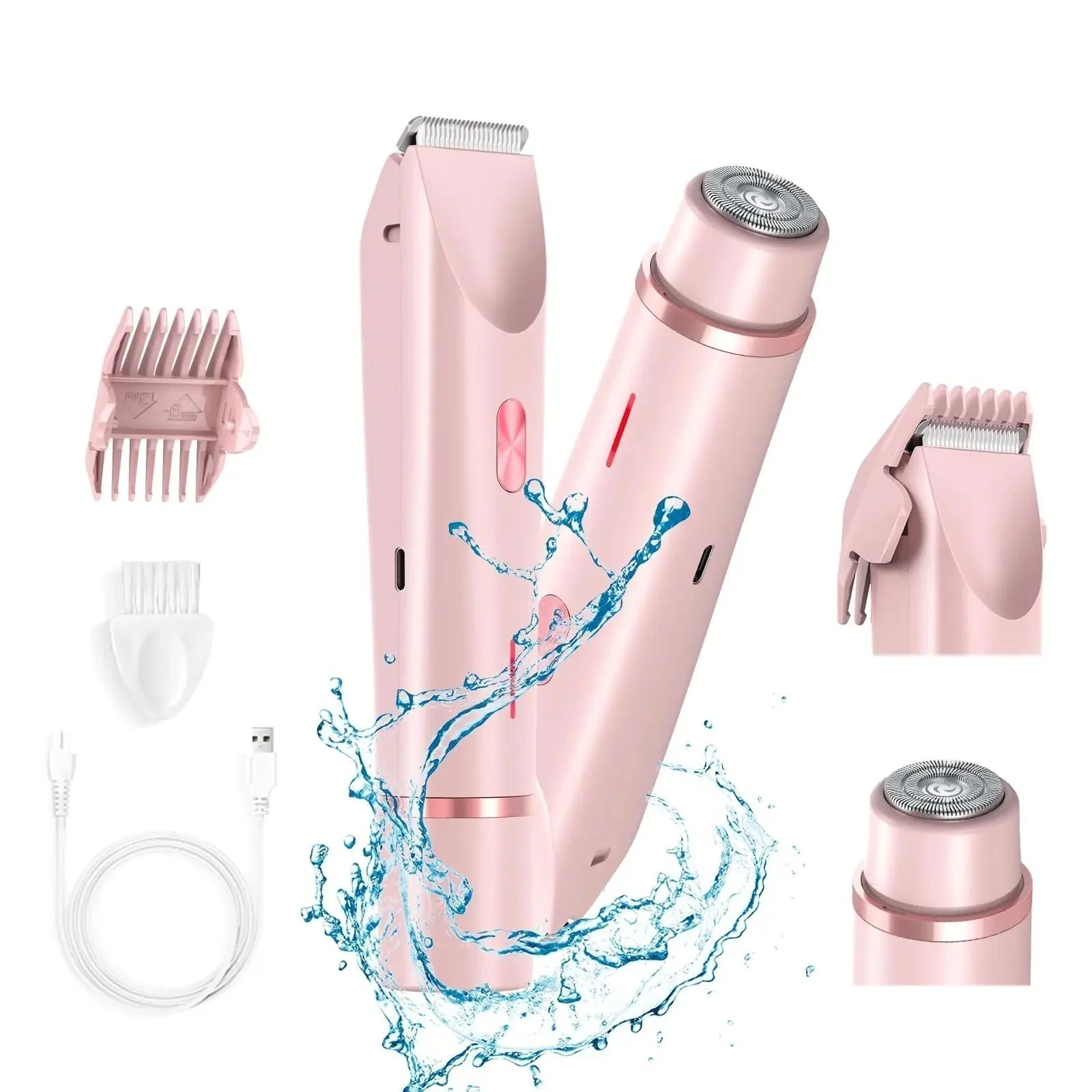 AquaGlow | Wasserdichter, wiederaufladbarer Bikinitrimmer für eine glatte Rasur - Image 7
