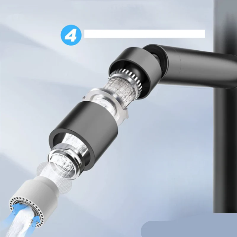 AquaTwist 360° drehbarer Wasserhahnkopf – verstellbarer Wasserstrahl - Image 4