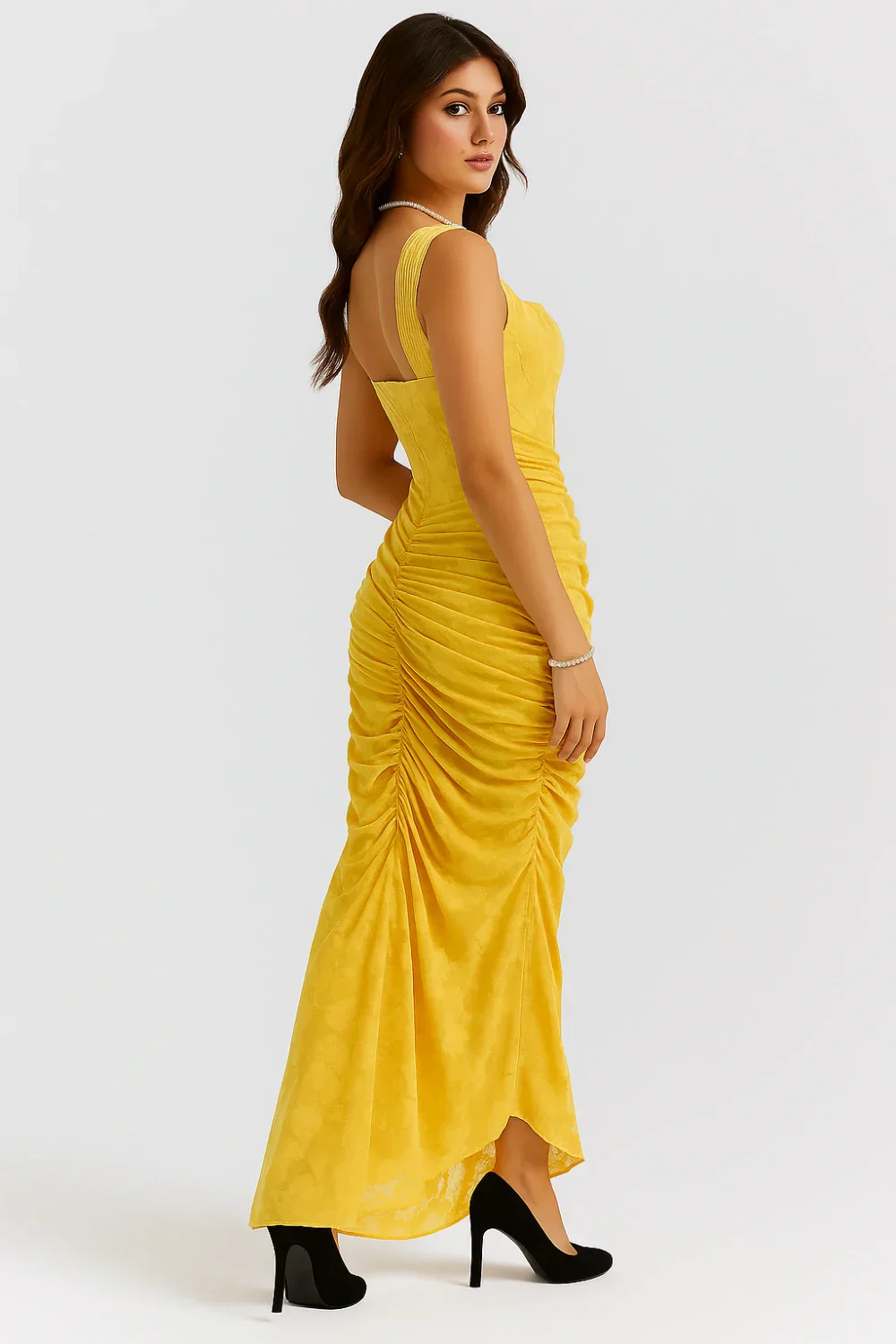 Annika | Damen Korsett Maxikleid Rüschen – Elegantes Korsett Maxi Kleid 2026 - Image 11