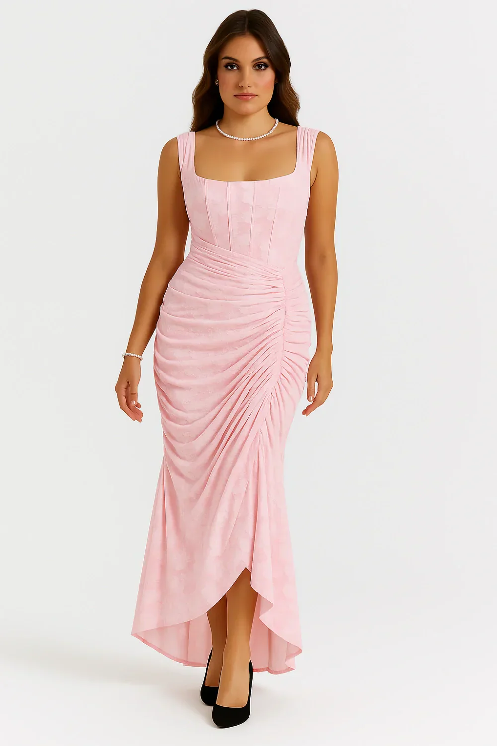 Annika | Damen Korsett Maxikleid Rüschen – Elegantes Korsett Maxi Kleid 2026 - Image 16