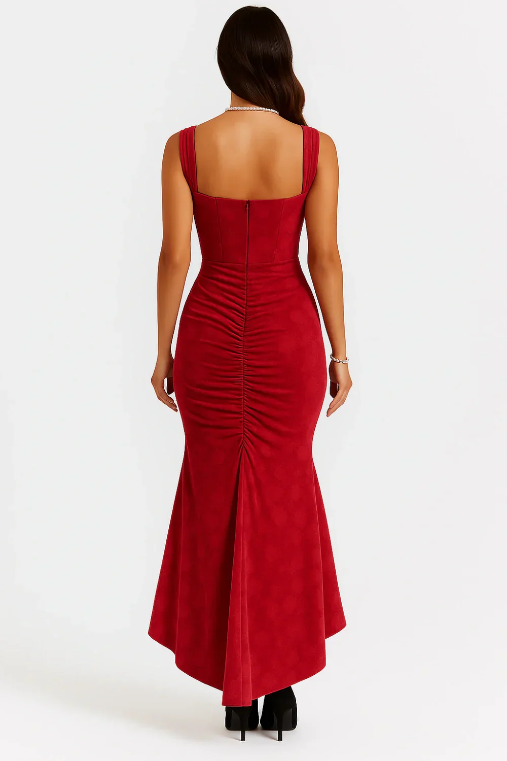 Annika | Damen Korsett Maxikleid Rüschen – Elegantes Korsett Maxi Kleid 2026 - Image 18