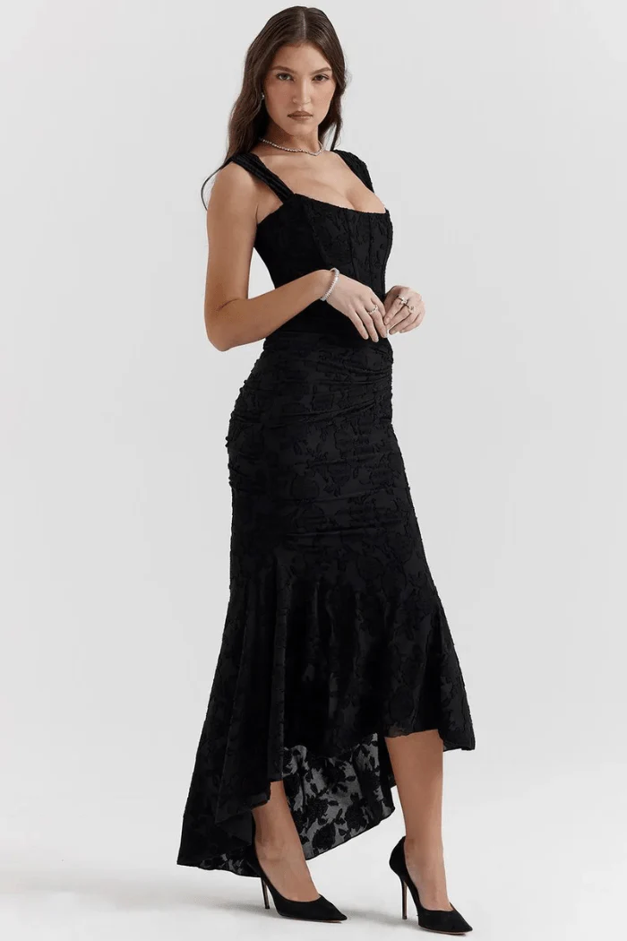 Annika | Damen Korsett Maxikleid Rüschen – Elegantes Korsett Maxi Kleid 2026 - Image 21