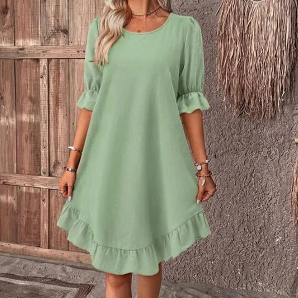 Arabella | Sommerkleid mit gerafften Ärmeln - Image 3