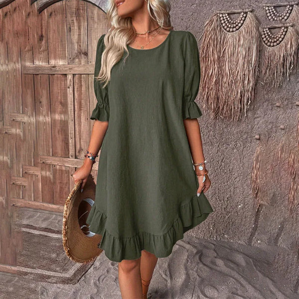 Arabella | Sommerkleid mit gerafften Ärmeln - Image 4