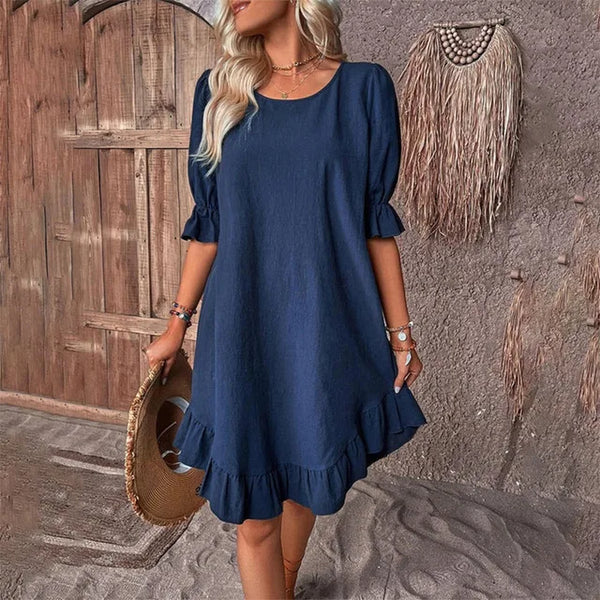Arabella | Sommerkleid mit gerafften Ärmeln - Image 6