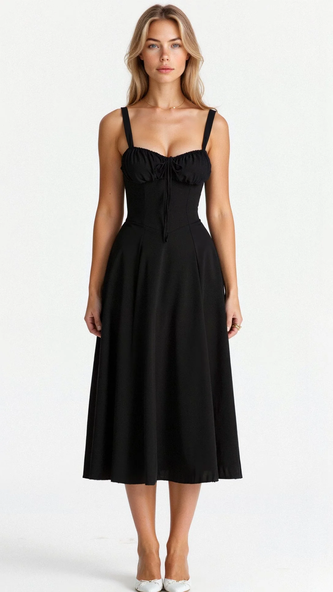 Arabella Tailliertes Damenkleid mit Schnürung und Herzausschnitt - Image 10