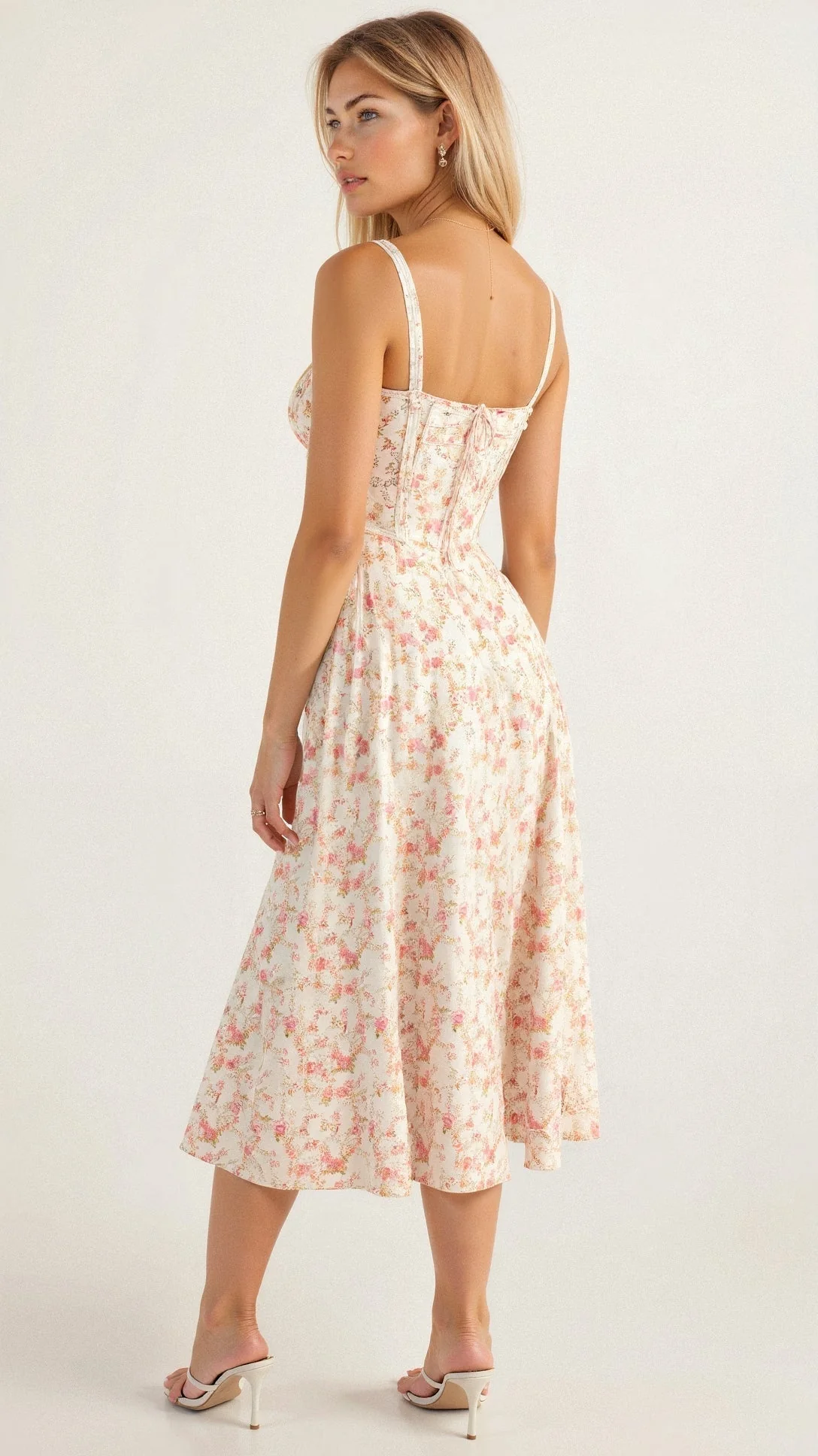 Arabella Tailliertes Damenkleid mit Schnürung und Herzausschnitt - Image 13