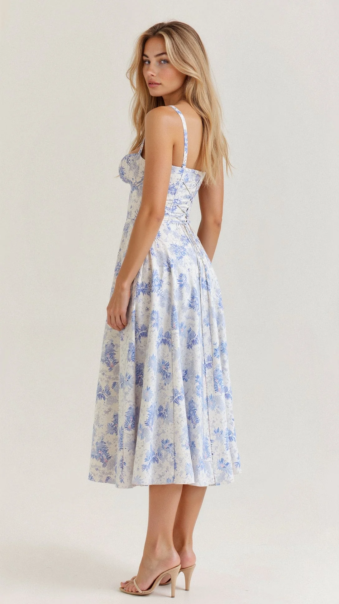 Arabella Tailliertes Damenkleid mit Schnürung und Herzausschnitt - Image 15
