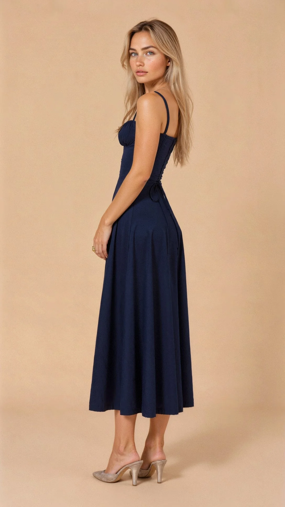 Arabella Tailliertes Damenkleid mit Schnürung und Herzausschnitt - Image 23