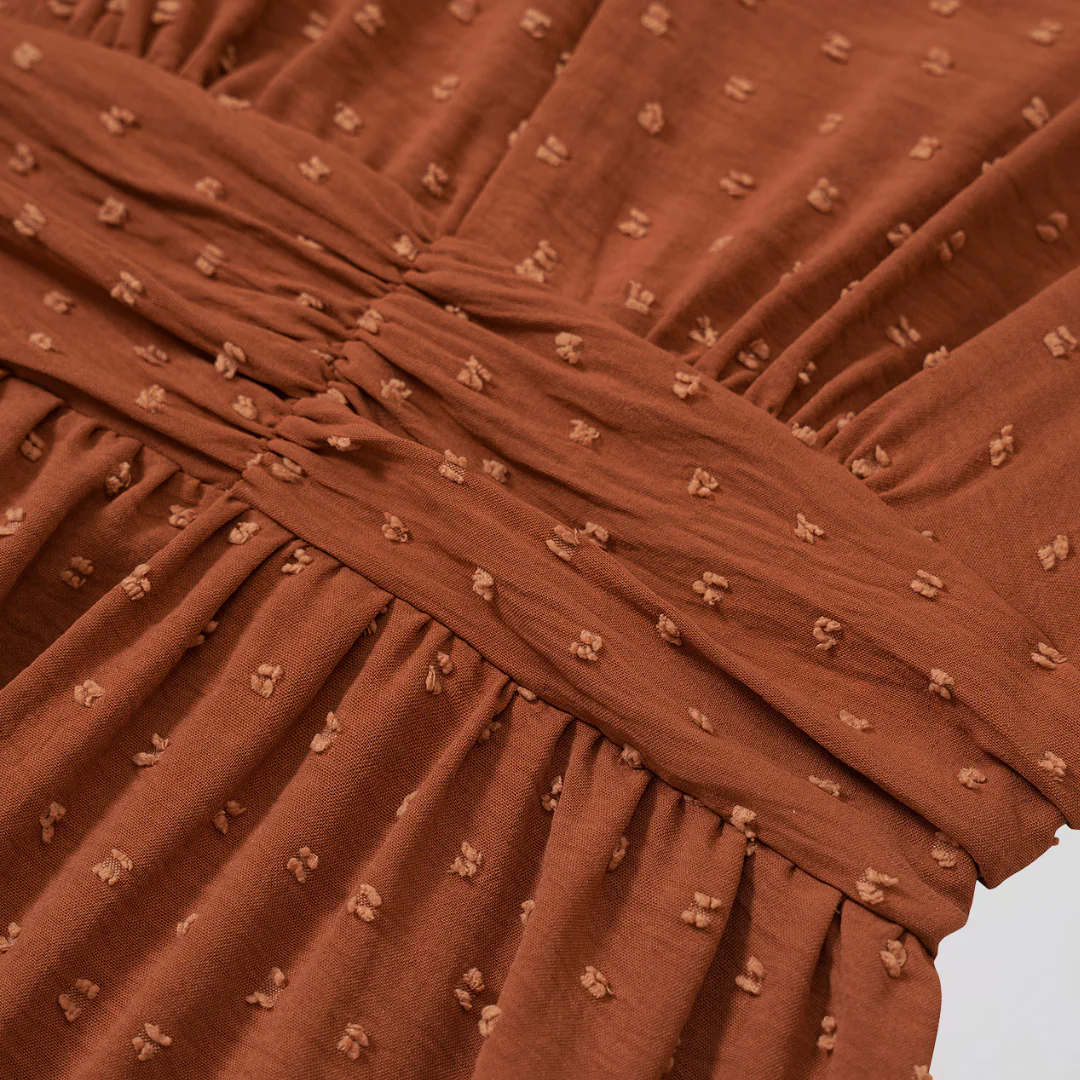 ARIA  | Mittellanges Kleid mit V-Ausschnitt - Image 8