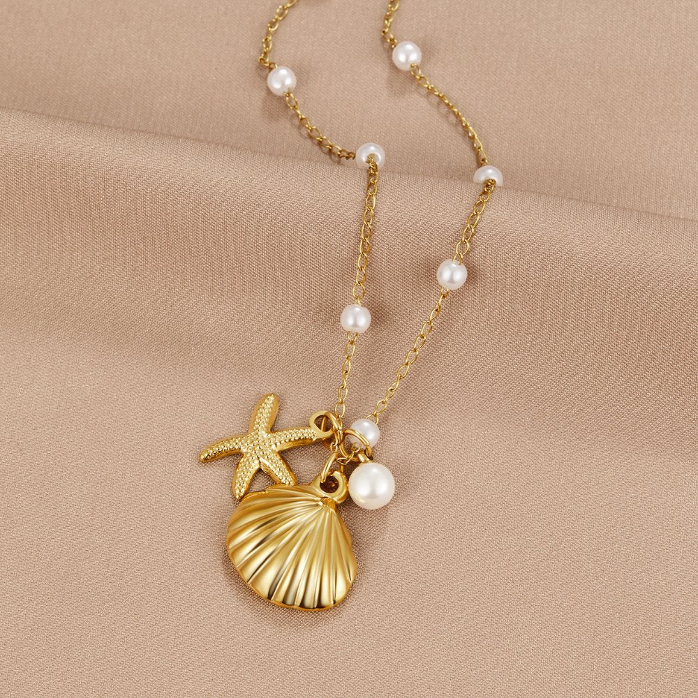 Aria Shell Charm Halskette - Image 3