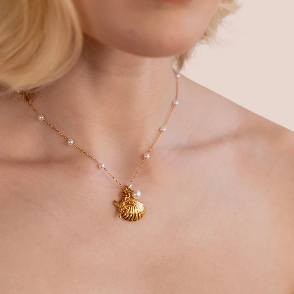 Aria Shell Charm Halskette - Image 5