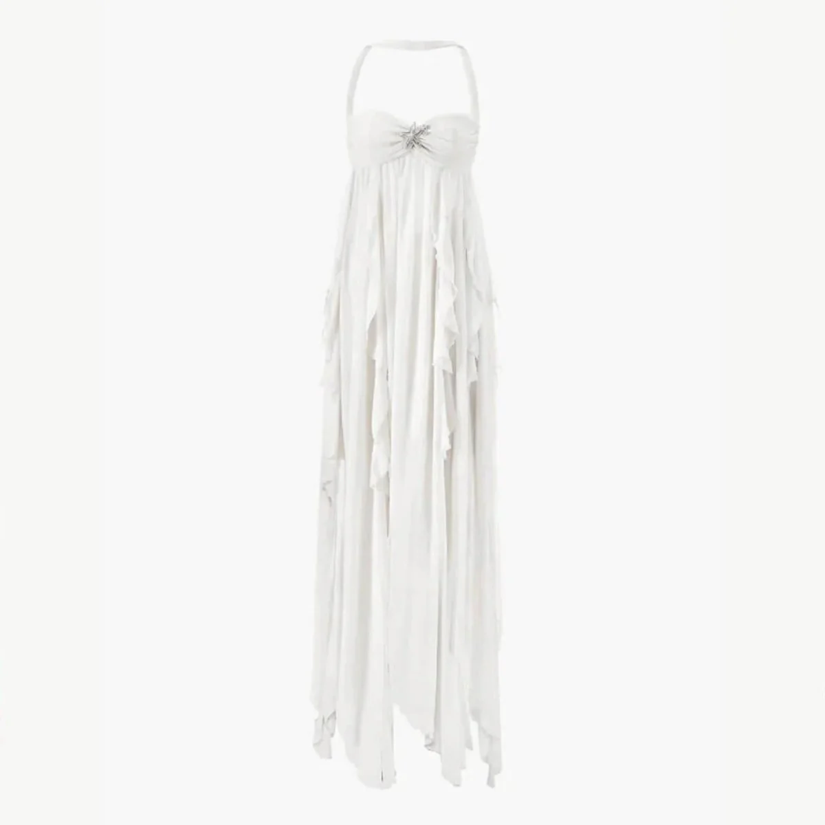 Aurelia | Damen Rückenfreies Maxikleid Volants – Rückenfrei Maxi Volant 2026 - Image 3