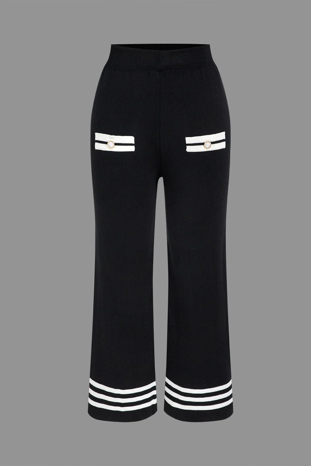 Ariella | Stilvolles Strick-Zweiteiler-Set mit Cropped-Cardigan & Weitbein-Hose - Image 3