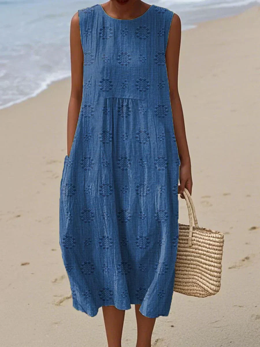 Ärmelloses Kleid mit Taschen - Image 2