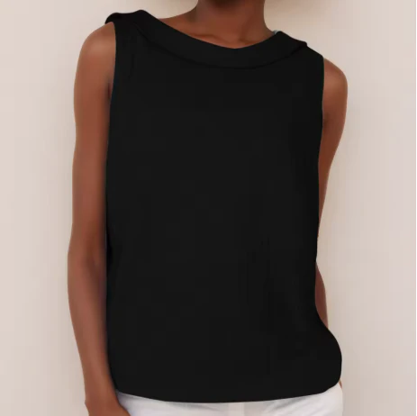 Ärmelloses Oberteil für Damen mit Rollkragen – Elegantes Sommer-Basic für jeden Anlass - Image 8