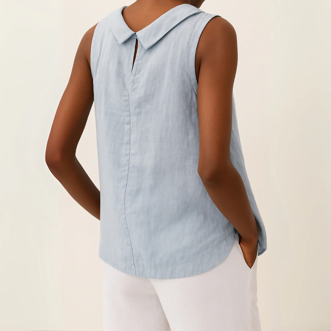 Franziska | Damen Ärmelloses Rollkragen Oberteil Locker – Top Rollkragen Ärmellos 2026 - Image 2
