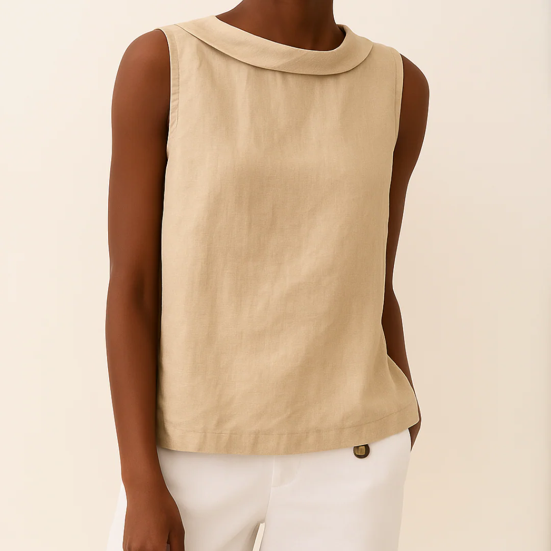 Franziska | Damen Ärmelloses Rollkragen Oberteil Locker – Top Rollkragen Ärmellos 2026 - Image 4