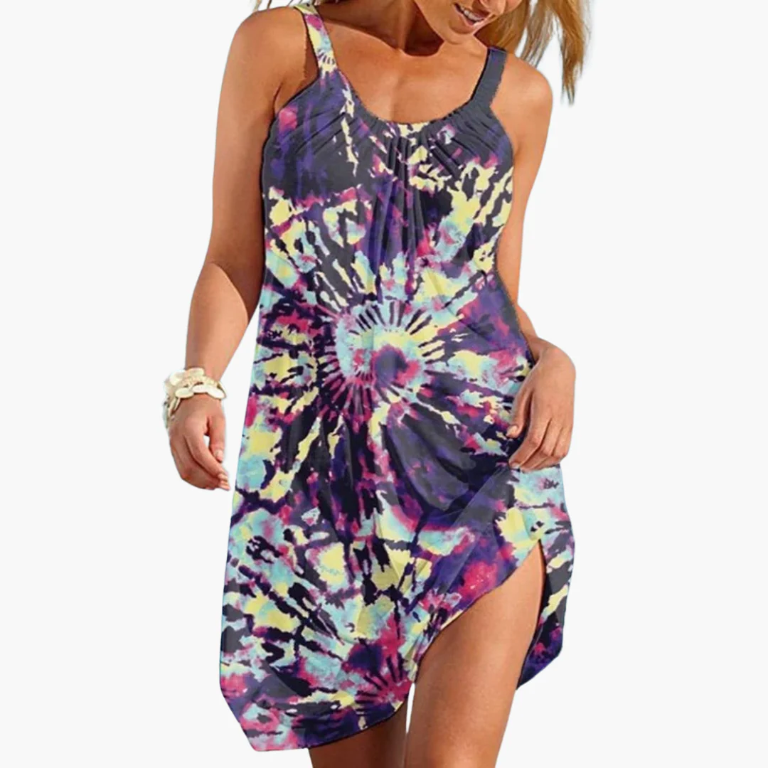 Ärmelloses Strandkleid Damen - Leichtes Sommer Tie-Dye - Image 4