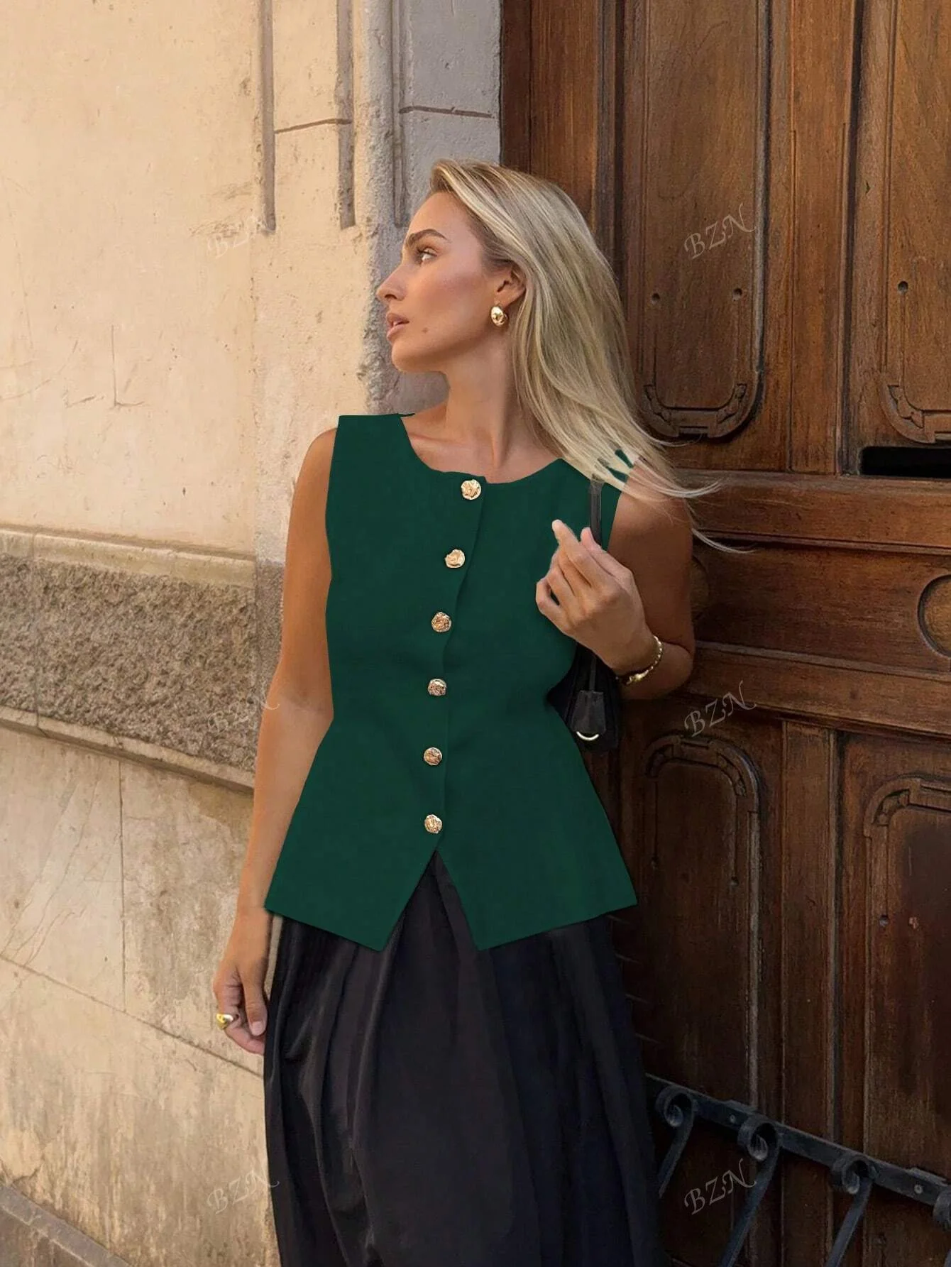 Ärmelloses Tailor-Weste mit Knöpfen – Feminin, Edel & Vielseitig - Image 18