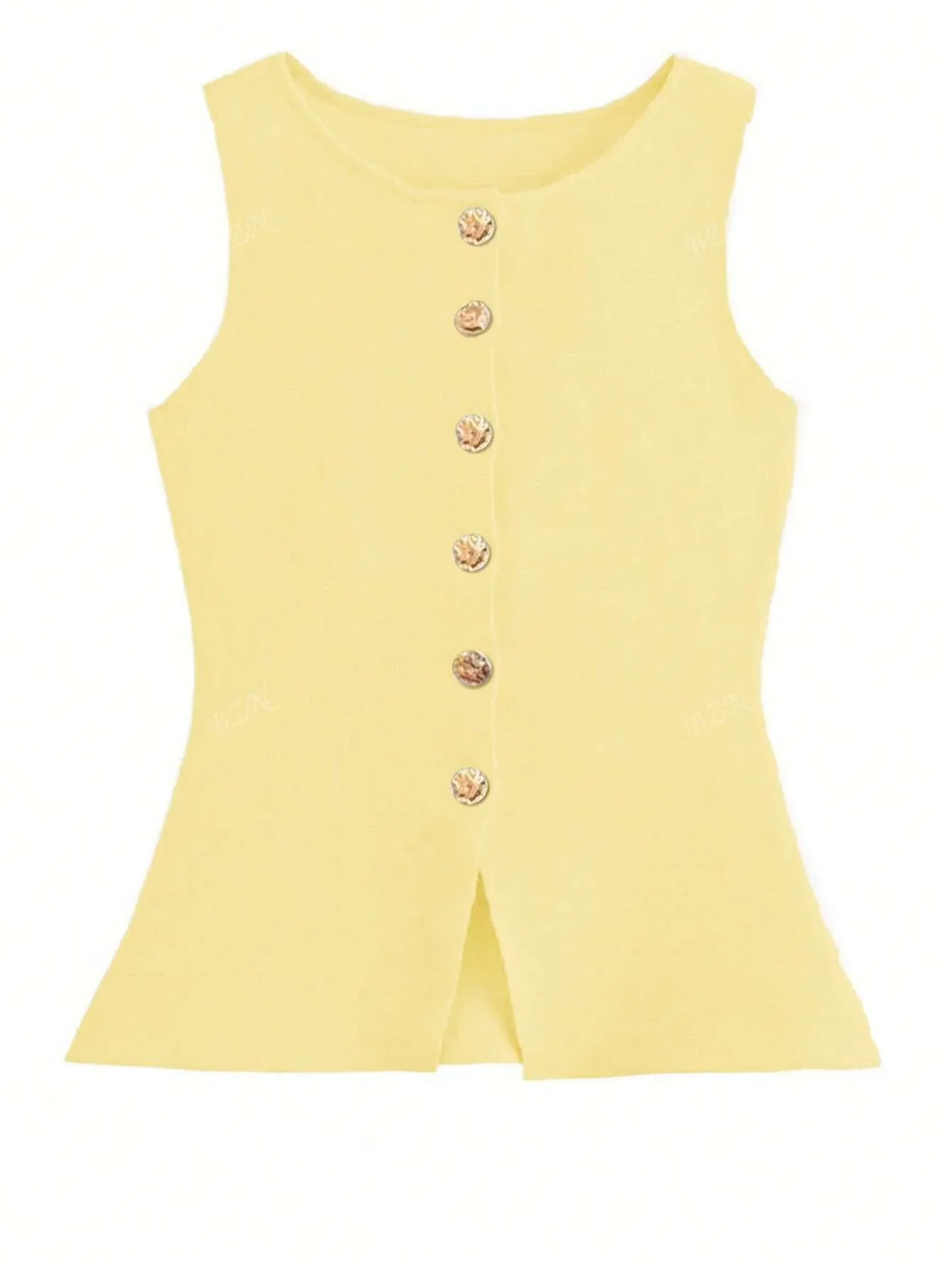 Ärmelloses Tailor-Weste mit Knöpfen – Feminin, Edel & Vielseitig - Image 2